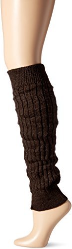 Alternative view of Steve Madden Women's Diamond Ribbed Textured Leg Warmer, Chocolate, 1-Size